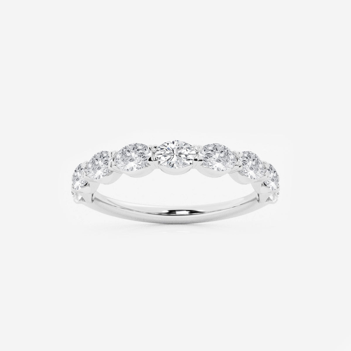 Arden - Sleek East-West Design Wedding Ring