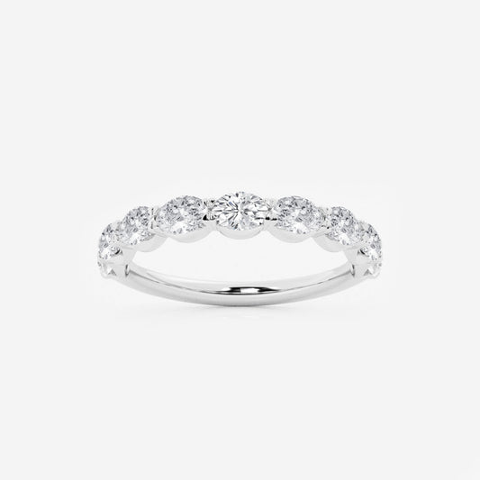 Arden - Sleek East-West Design Wedding Ring