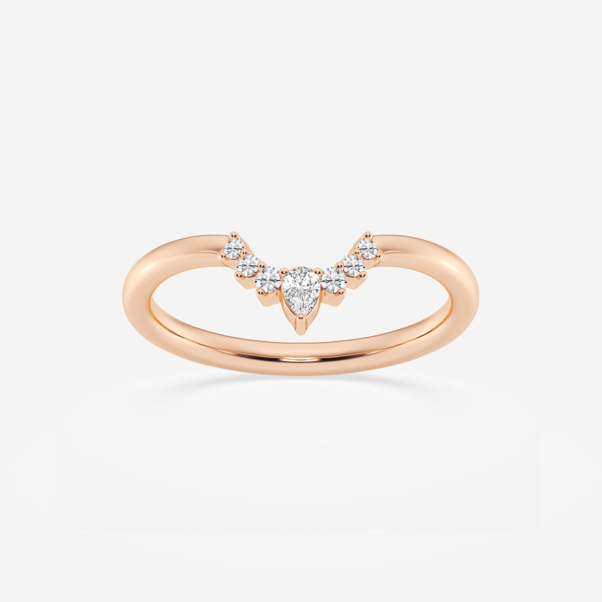 Aria - Crescent-Inspired Stackable Wedding Ring