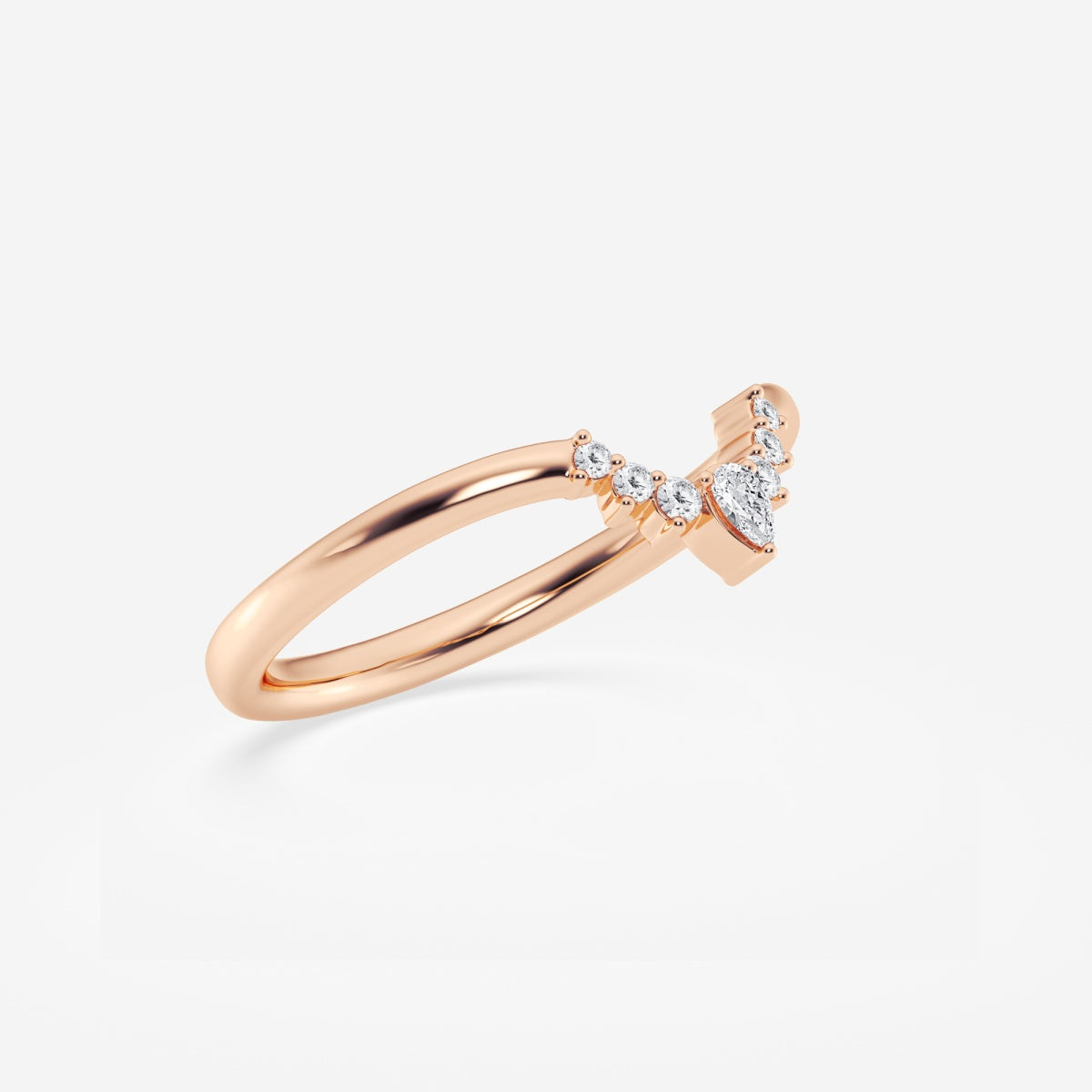 Aria - Crescent-Inspired Stackable Wedding Ring