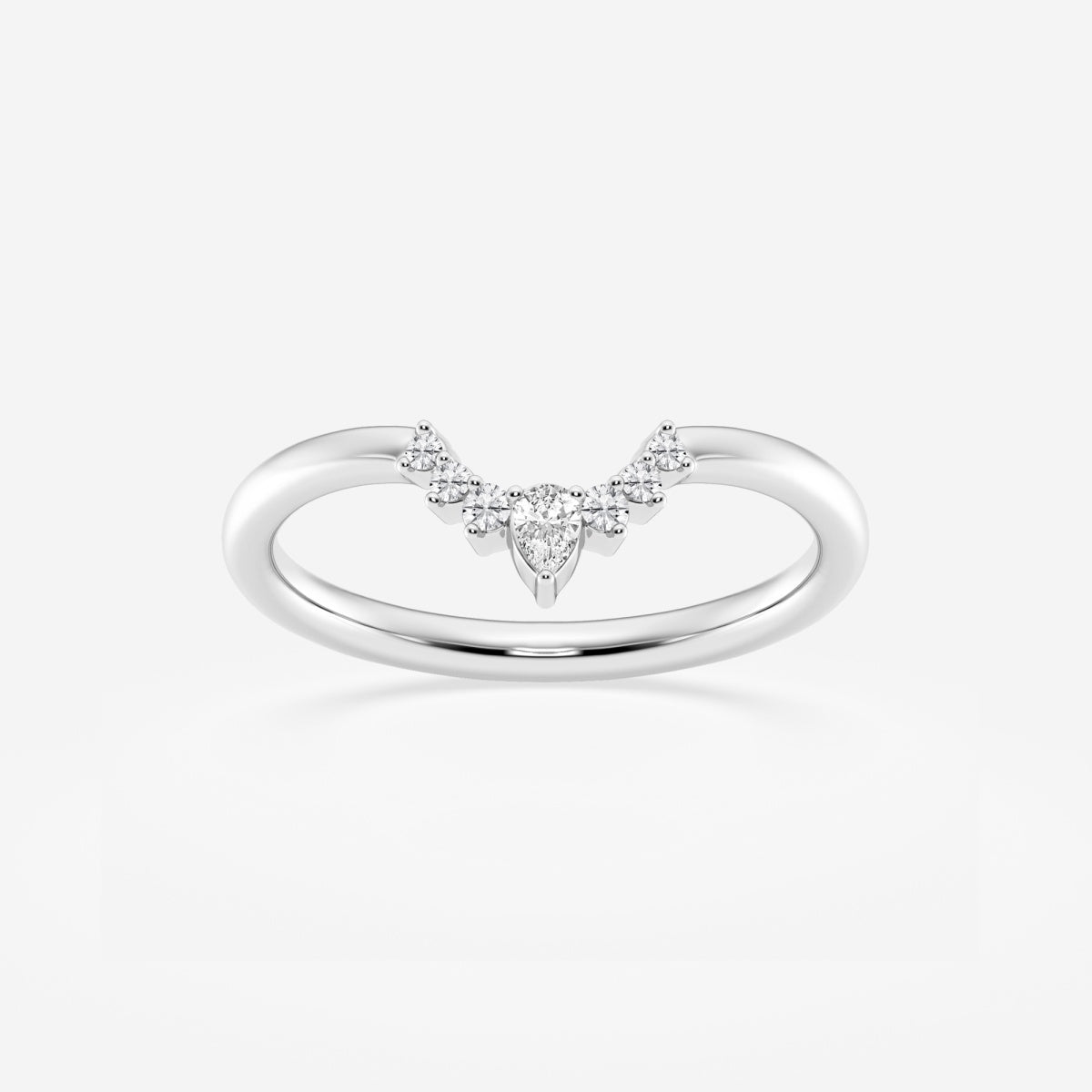 Aria - Crescent-Inspired Stackable Wedding Ring