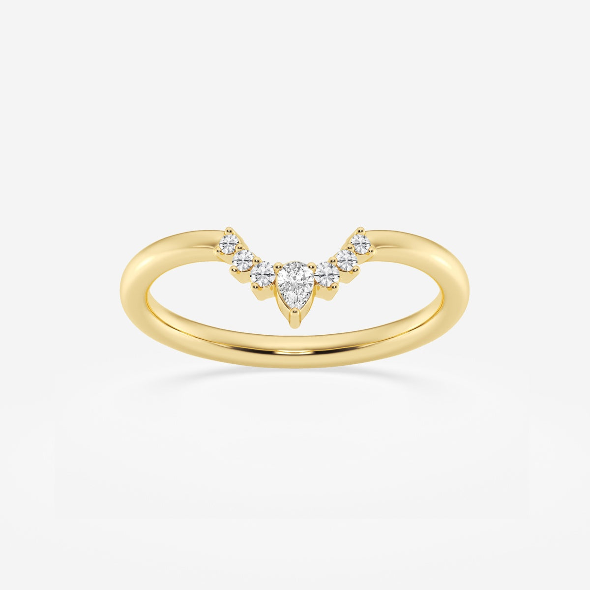 Aria - Crescent-Inspired Stackable Wedding Ring