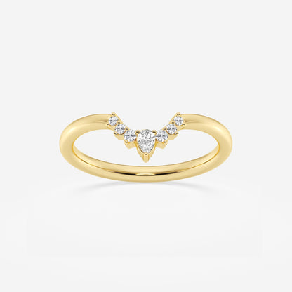 Aria - Crescent-Inspired Stackable Wedding Ring