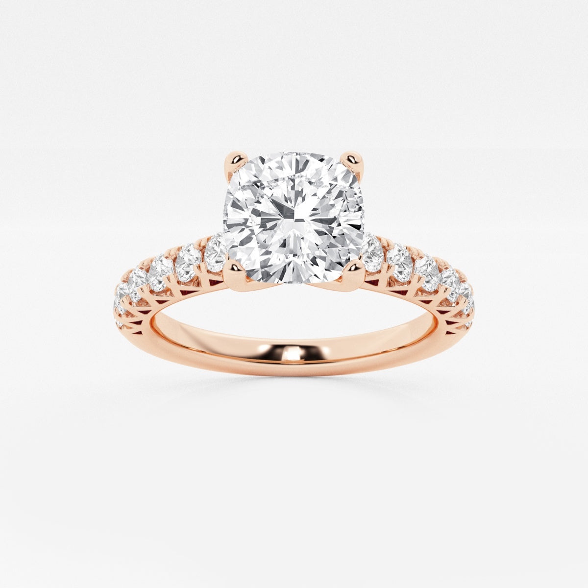 Aria - Crown-Inspired Side Stones Engagement Ring