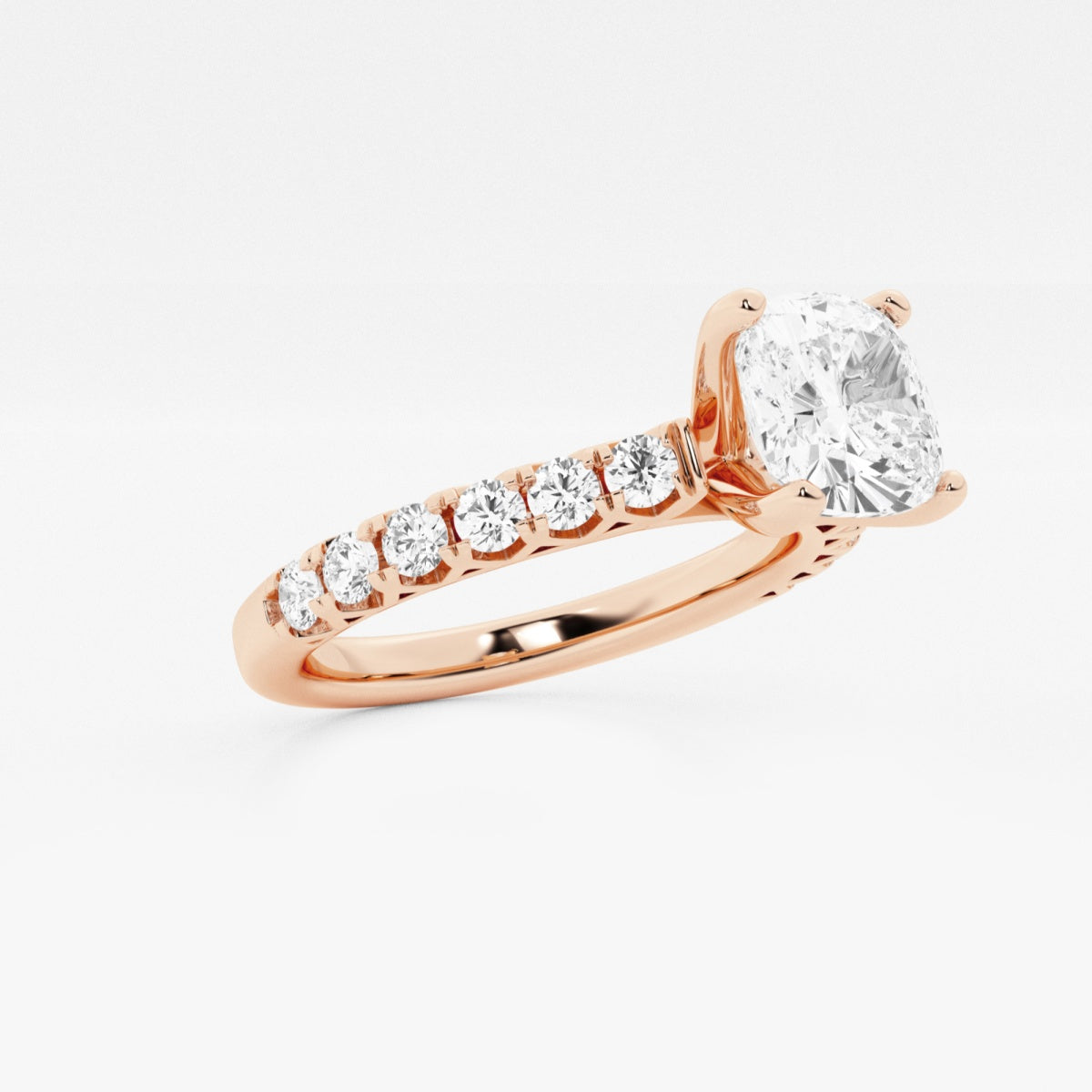 Aria - Crown-Inspired Side Stones Engagement Ring