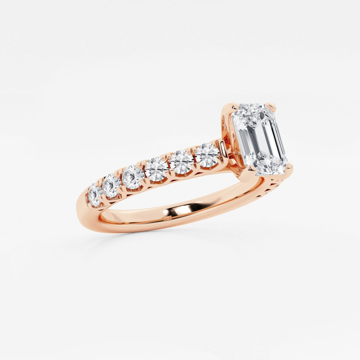 Aria - Crown-Inspired Side Stones Engagement Ring