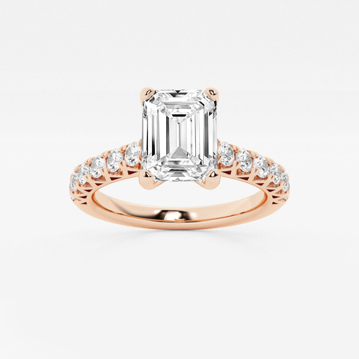 Aria - Crown-Inspired Side Stones Engagement Ring