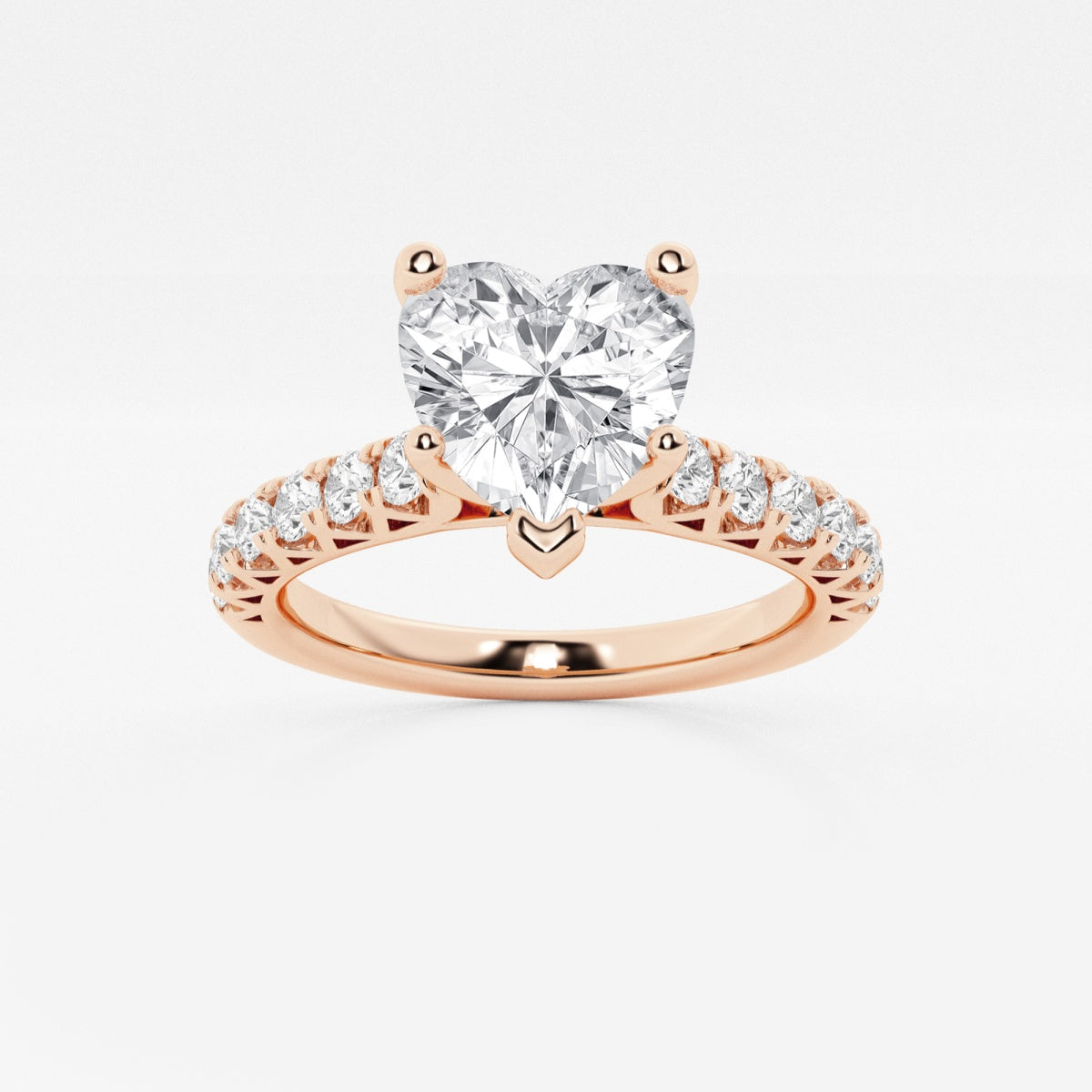 Aria - Crown-Inspired Side Stones Engagement Ring