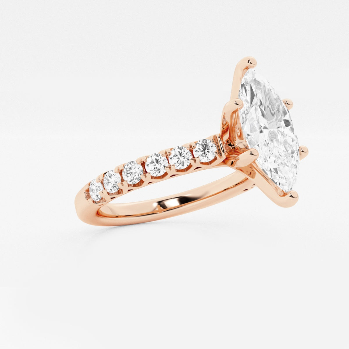 Aria - Crown-Inspired Side Stones Engagement Ring