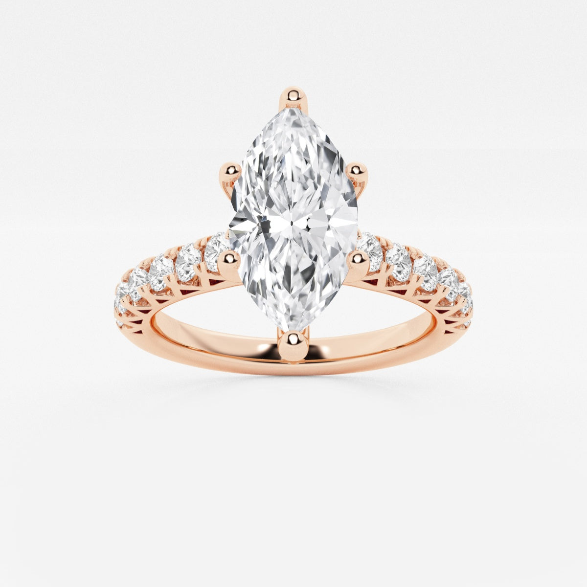 Aria - Crown-Inspired Side Stones Engagement Ring