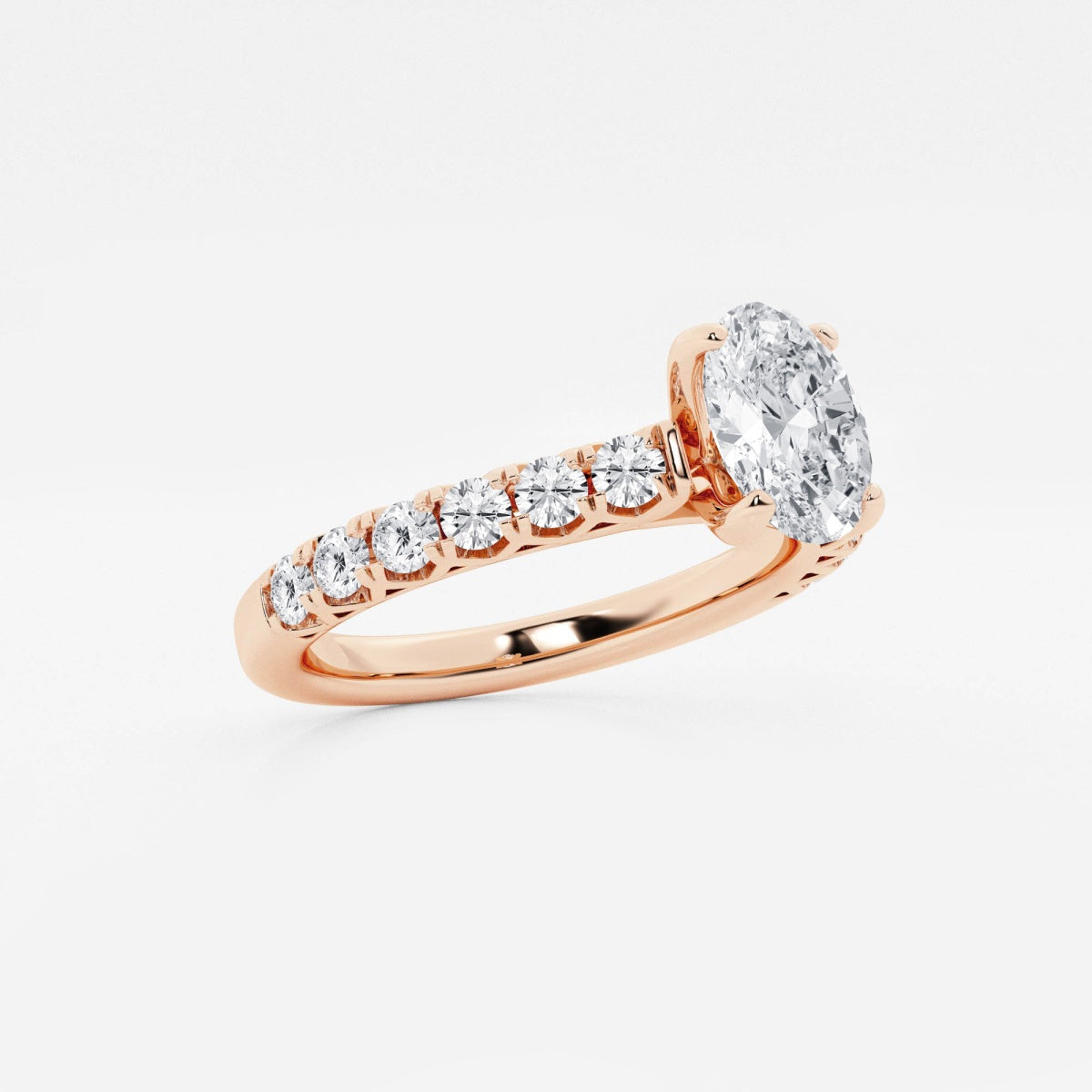 Aria - Crown-Inspired Side Stones Engagement Ring