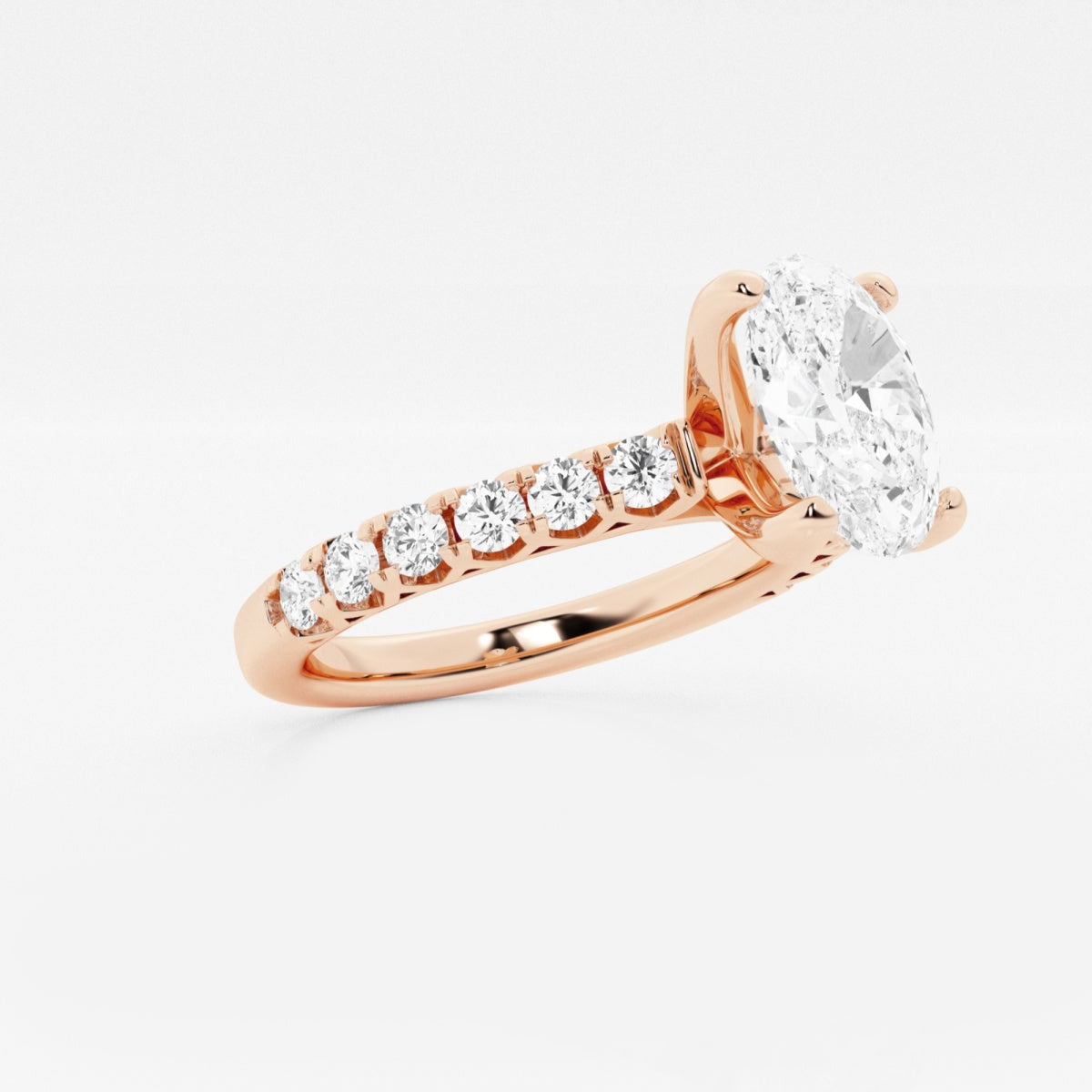 Aria - Crown-Inspired Side Stones Engagement Ring