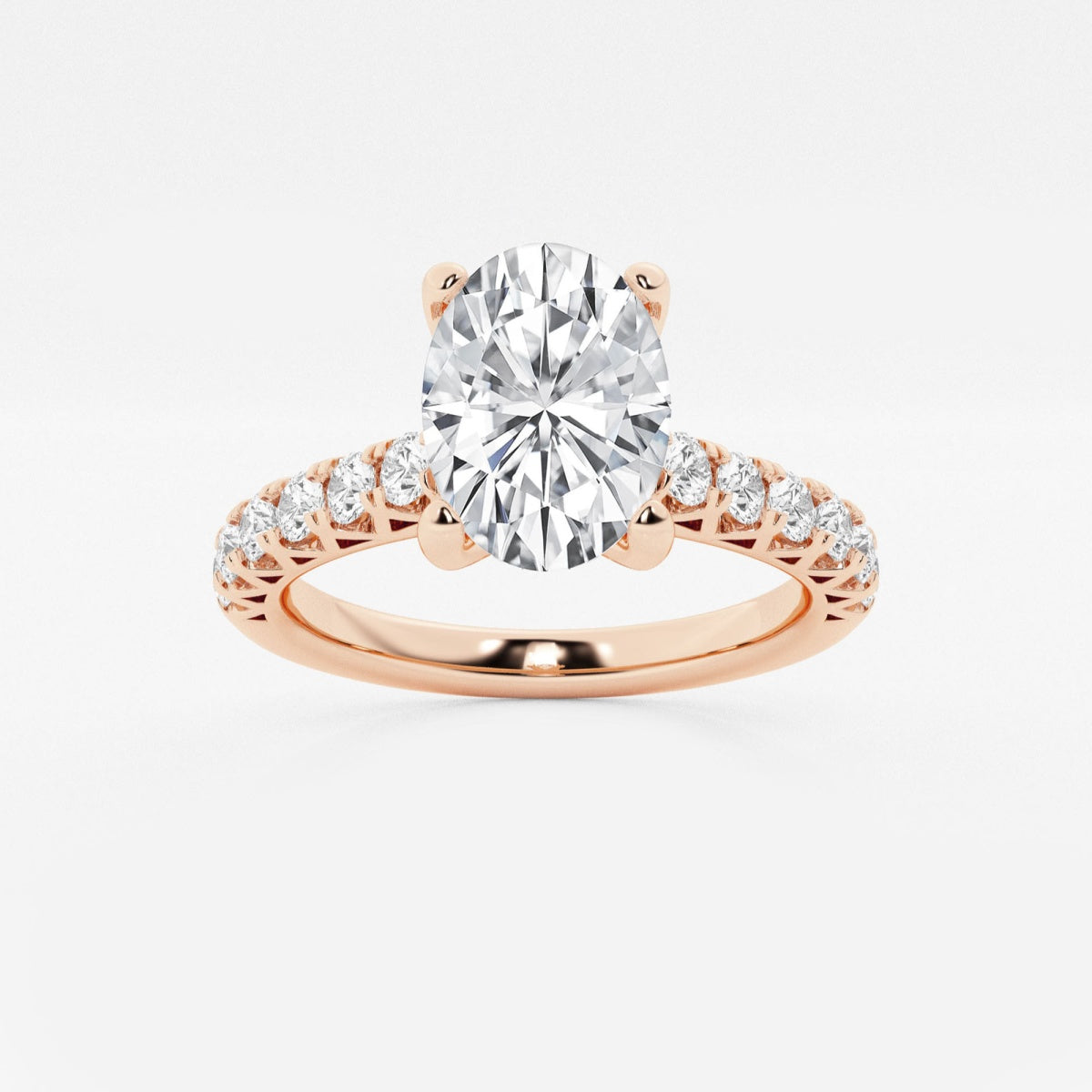 Aria - Crown-Inspired Side Stones Engagement Ring