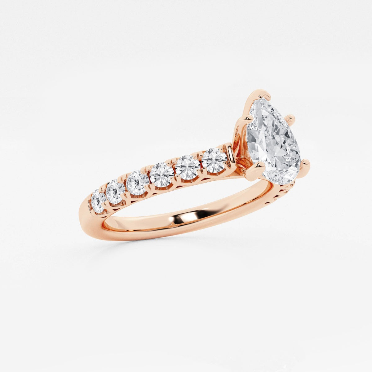 Aria - Crown-Inspired Side Stones Engagement Ring