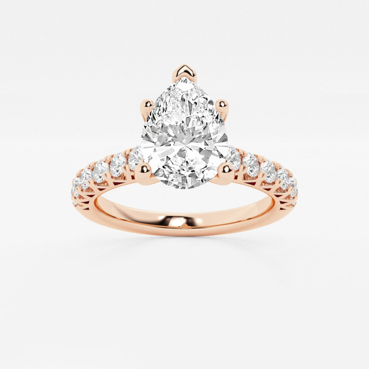 Aria - Crown-Inspired Side Stones Engagement Ring