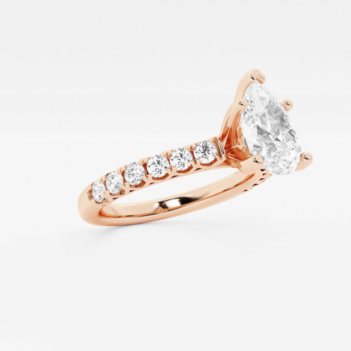 Aria - Crown-Inspired Side Stones Engagement Ring