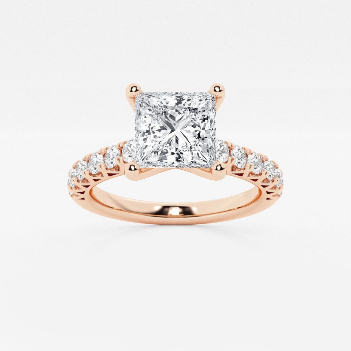 Aria - Crown-Inspired Side Stones Engagement Ring