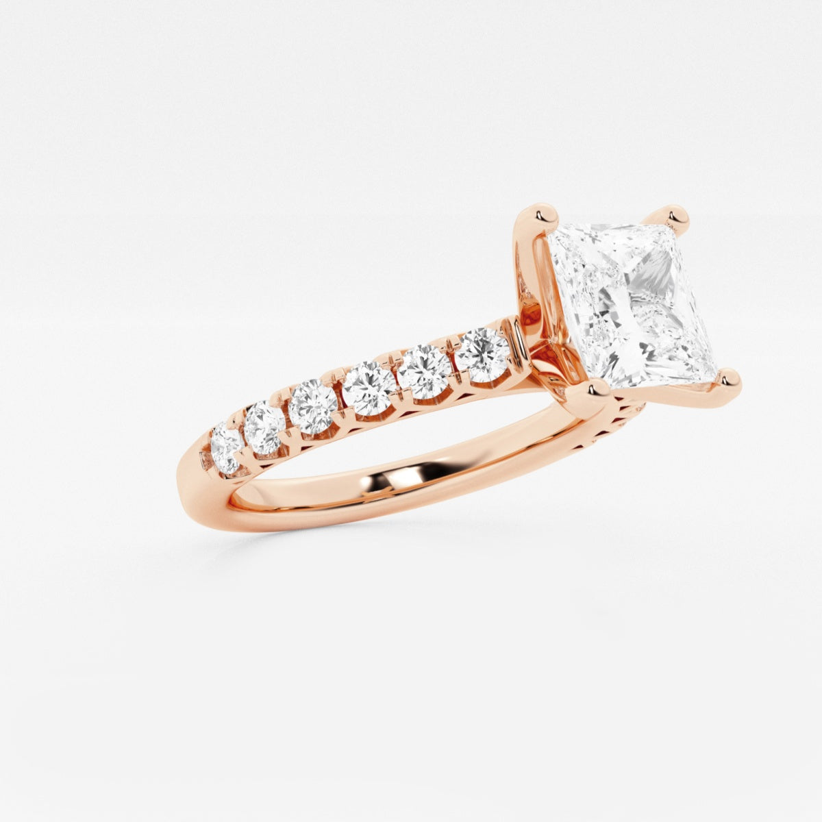 Aria - Crown-Inspired Side Stones Engagement Ring