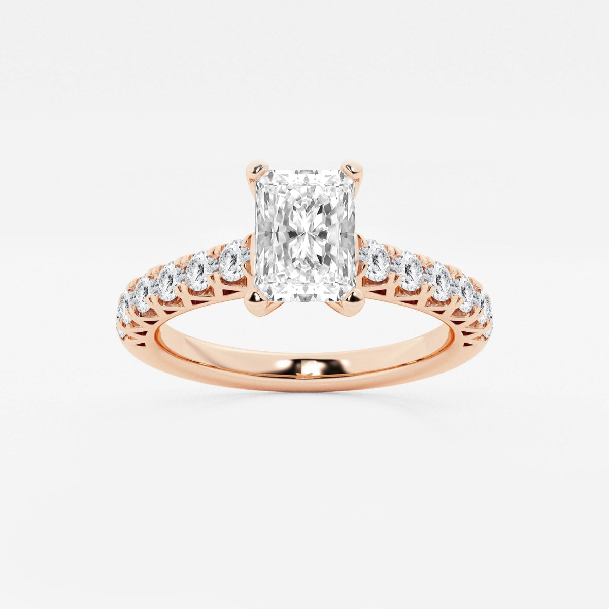 Aria - Crown-Inspired Side Stones Engagement Ring