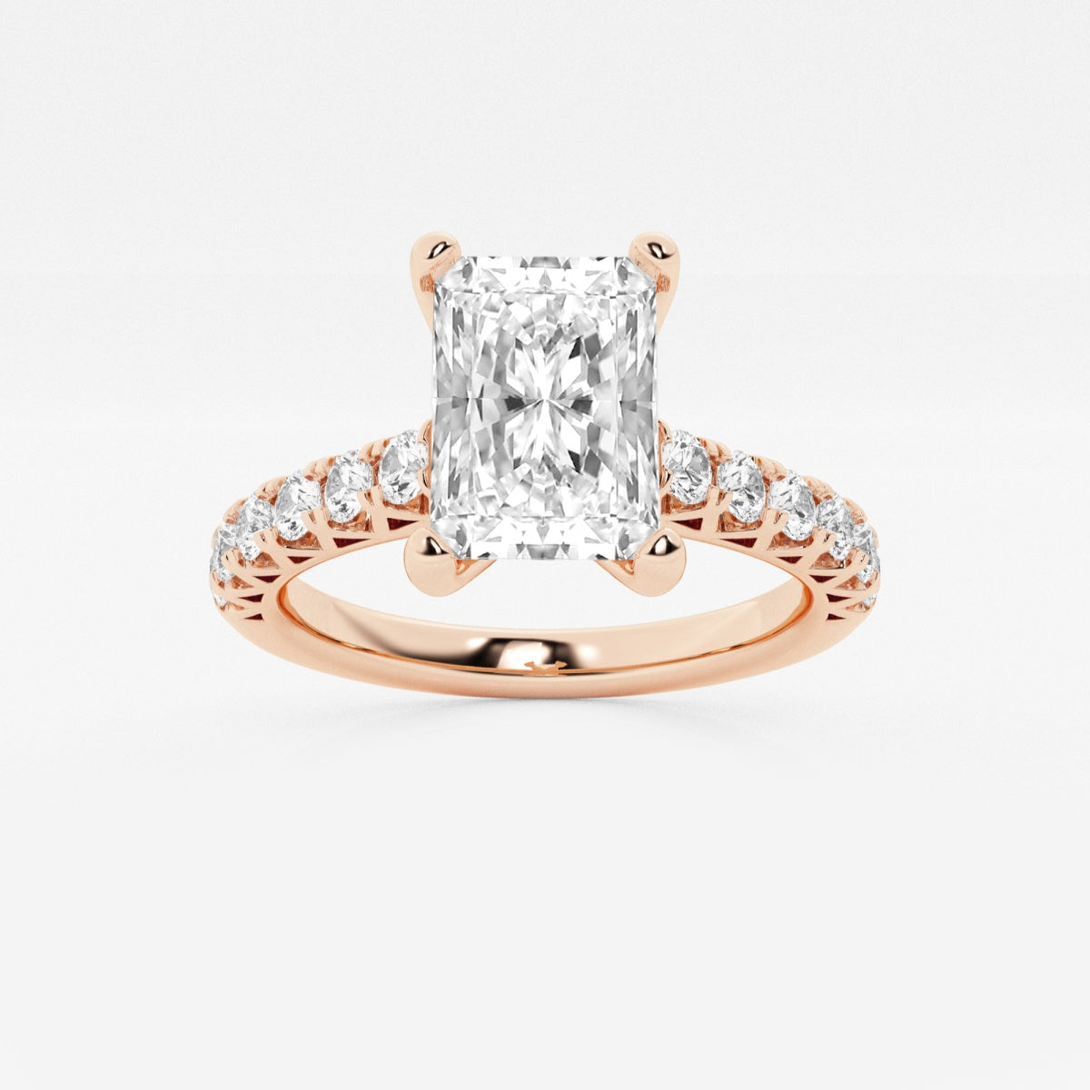 Aria - Crown-Inspired Side Stones Engagement Ring