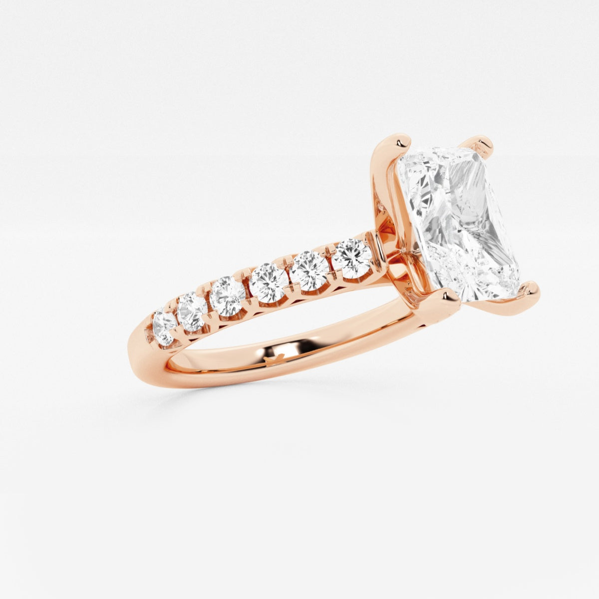 Aria - Crown-Inspired Side Stones Engagement Ring