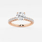 Aria - Crown-Inspired Side Stones Engagement Ring