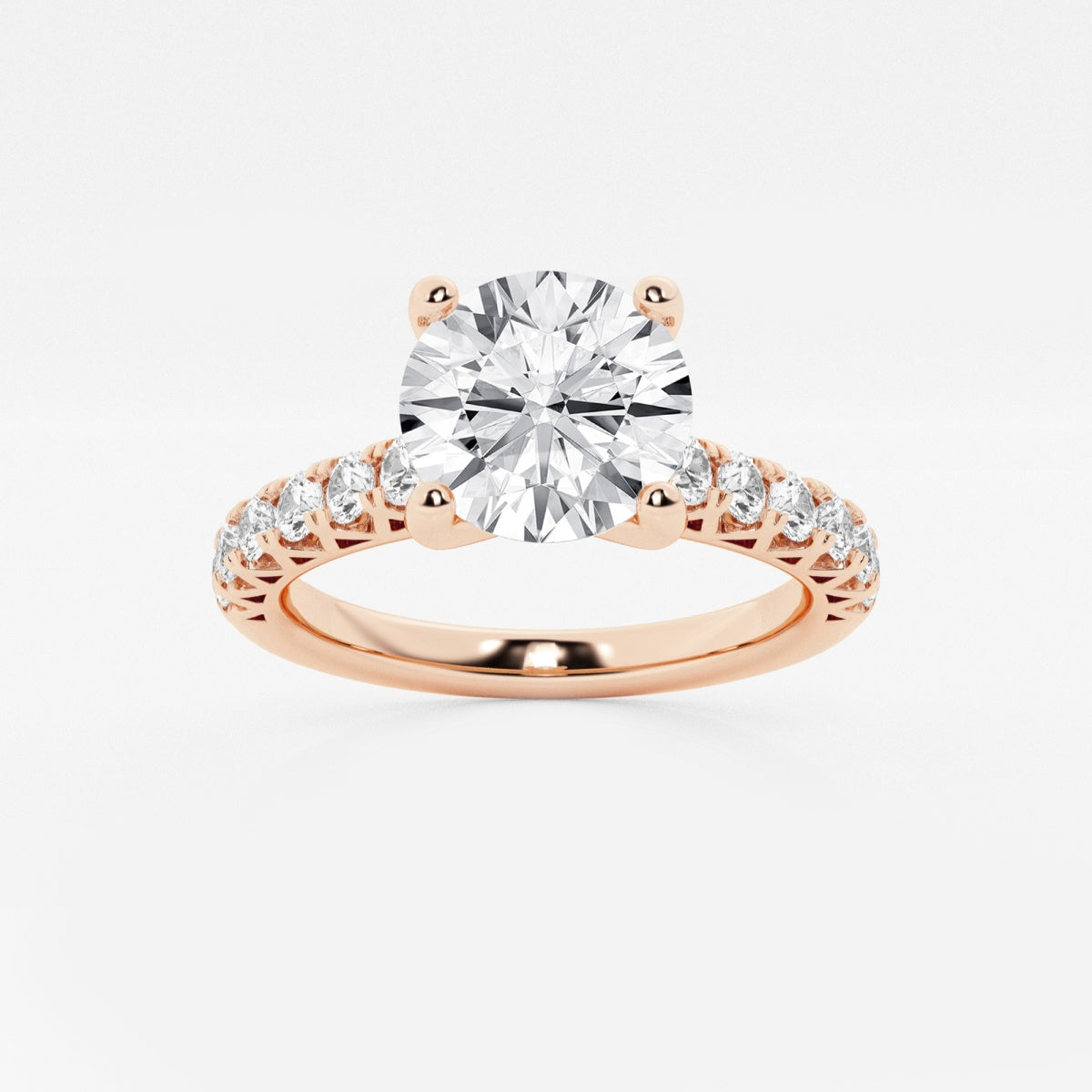 Aria - Crown-Inspired Side Stones Engagement Ring