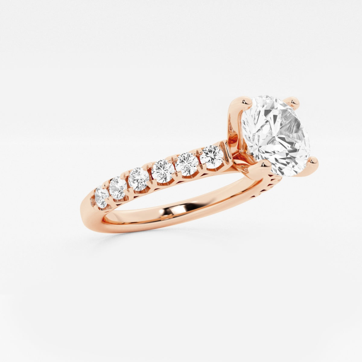 Aria - Crown-Inspired Side Stones Engagement Ring