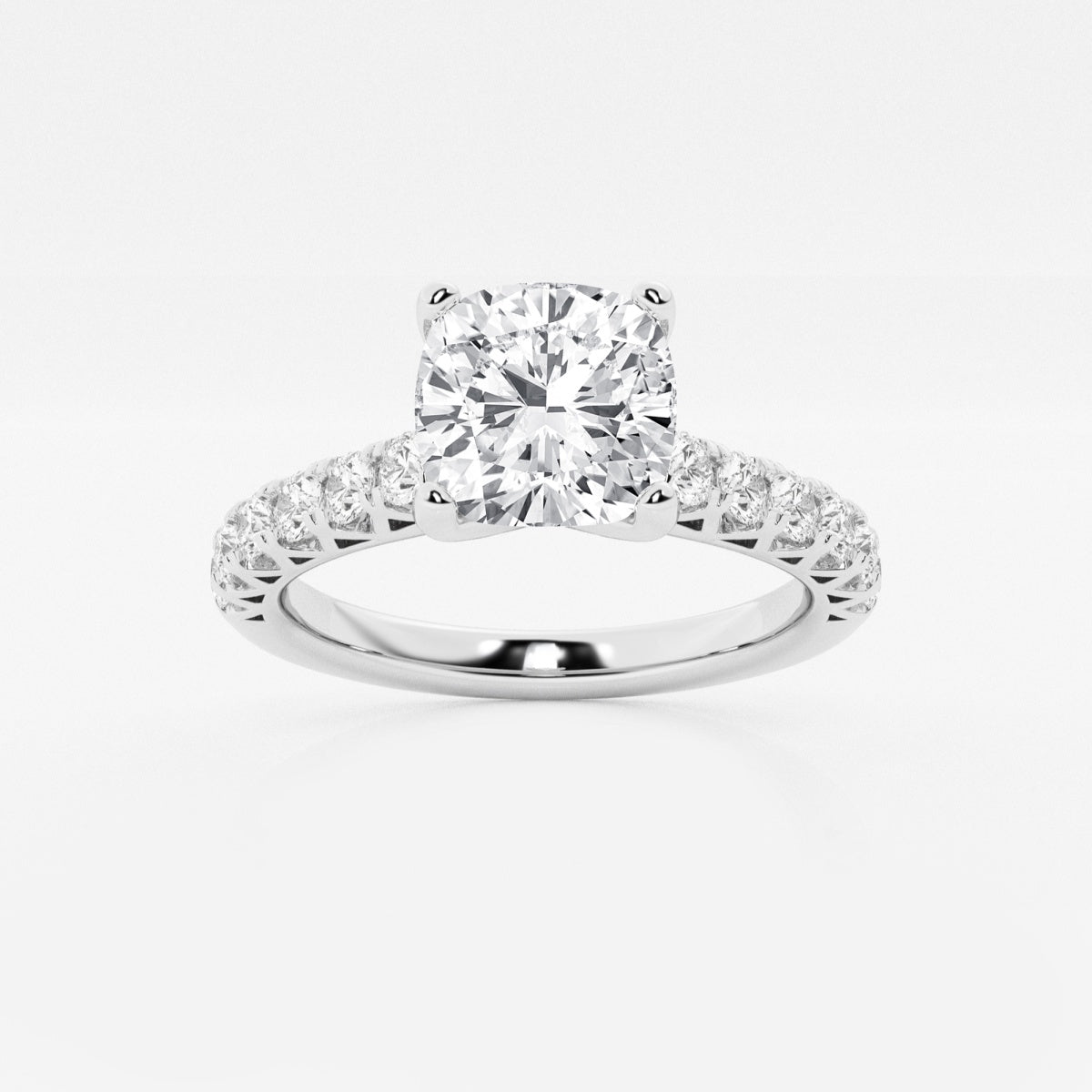 Aria - Crown-Inspired Side Stones Engagement Ring