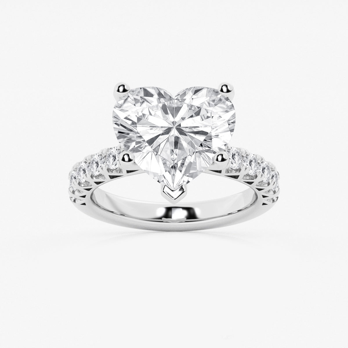 Aria - Crown-Inspired Side Stones Engagement Ring