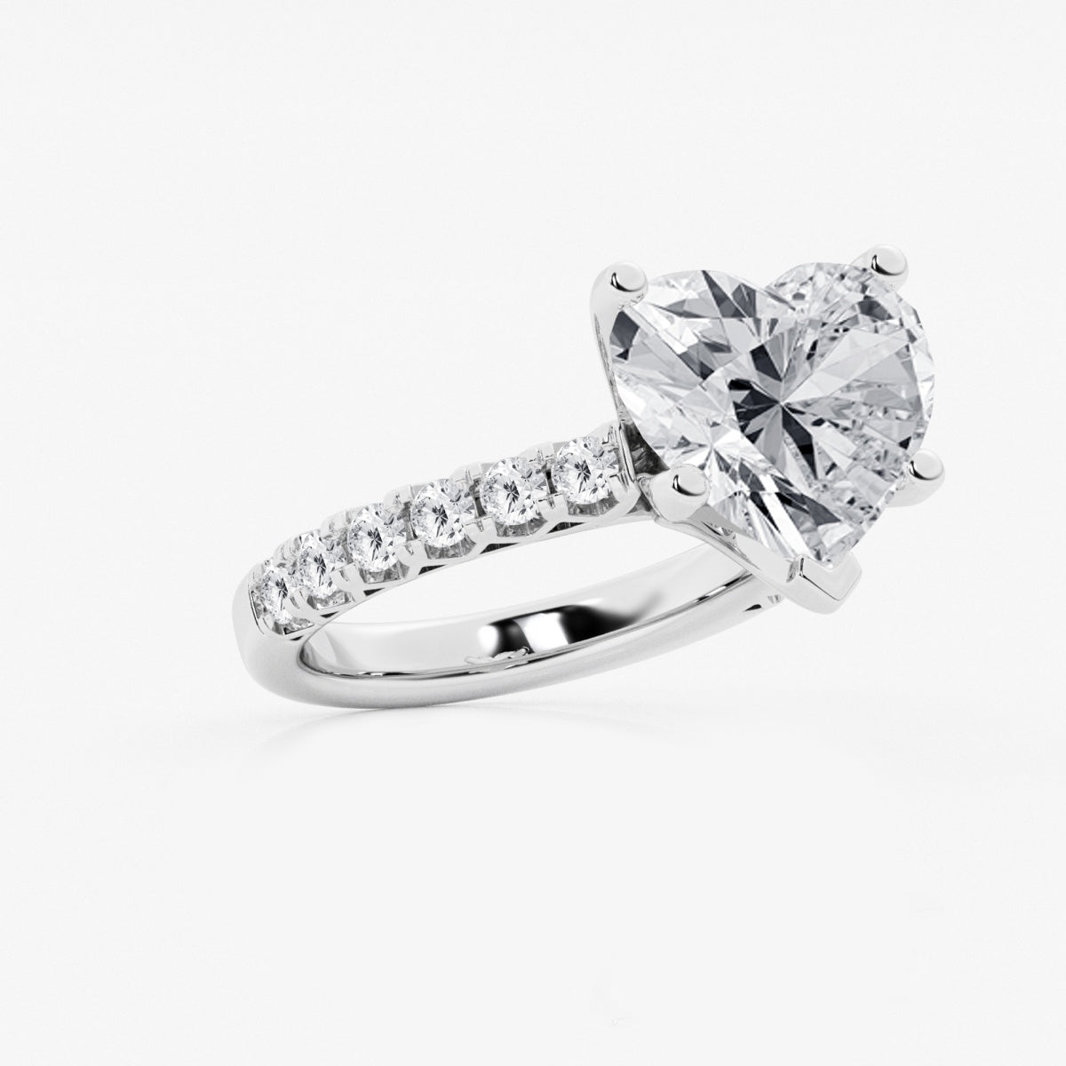 Aria - Crown-Inspired Side Stones Engagement Ring