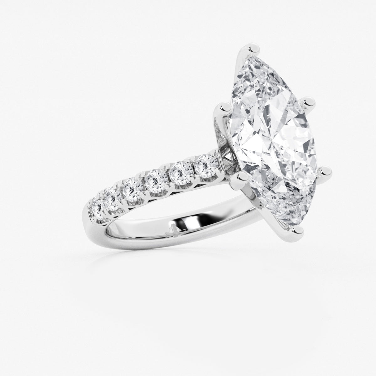 Aria - Crown-Inspired Side Stones Engagement Ring