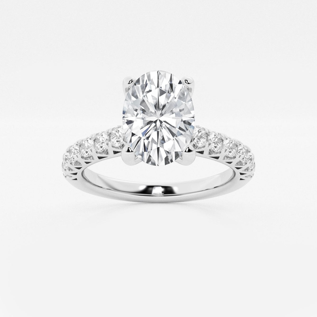 Aria - Crown-Inspired Side Stones Engagement Ring