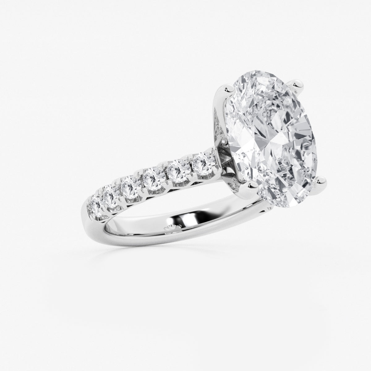 Aria - Crown-Inspired Side Stones Engagement Ring