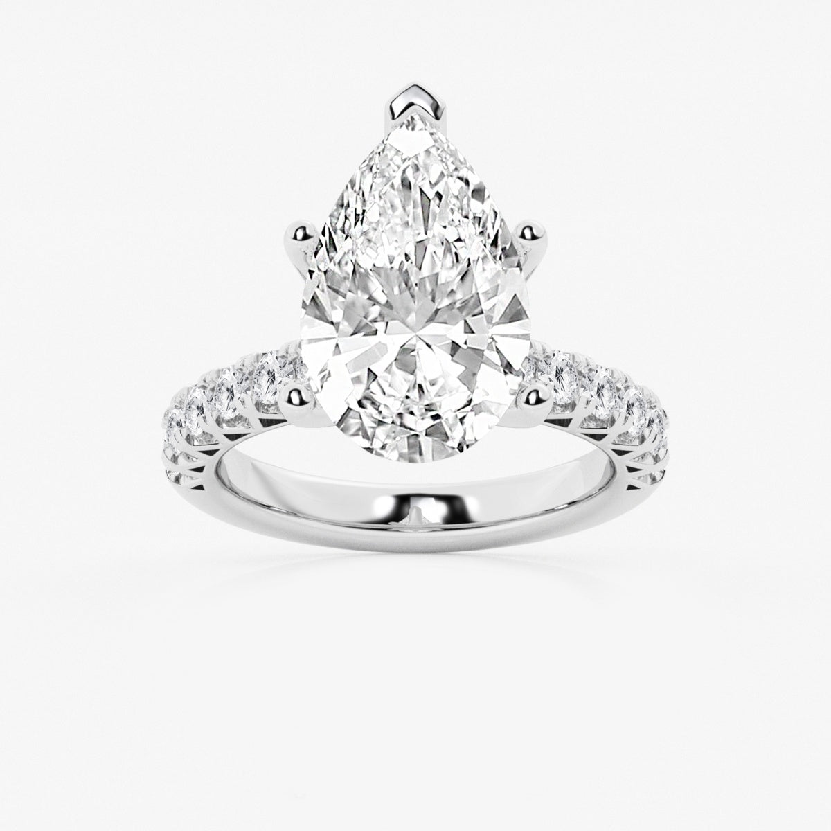 Aria - Crown-Inspired Side Stones Engagement Ring