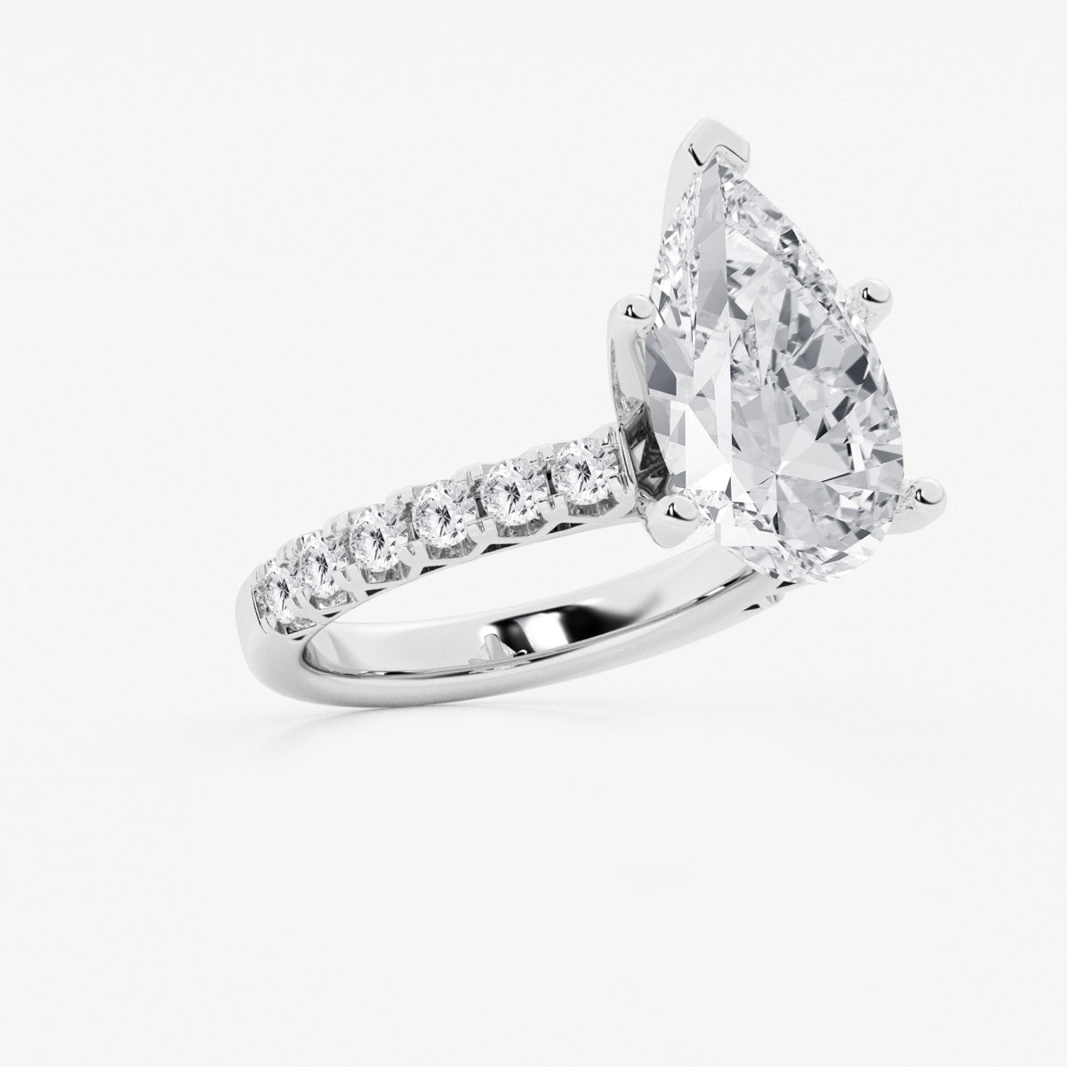 Aria - Crown-Inspired Side Stones Engagement Ring