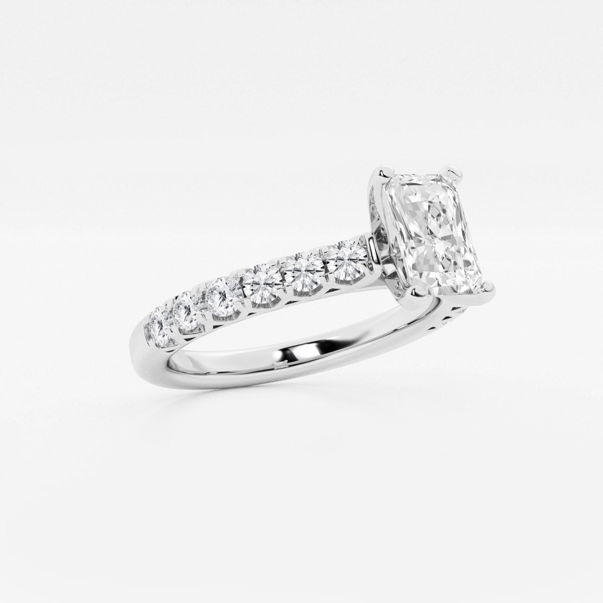 Aria - Crown-Inspired Side Stones Engagement Ring