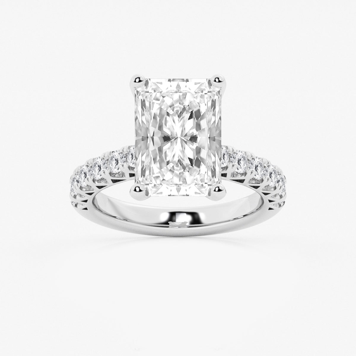 Aria - Crown-Inspired Side Stones Engagement Ring