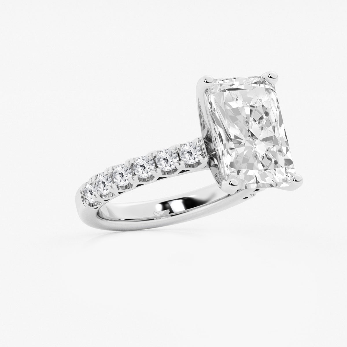 Aria - Crown-Inspired Side Stones Engagement Ring