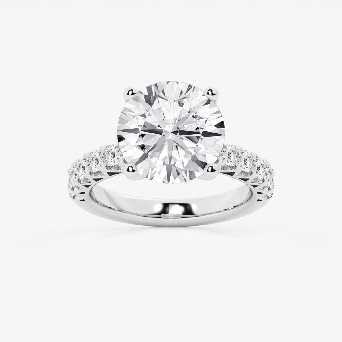 Aria - Crown-Inspired Side Stones Engagement Ring