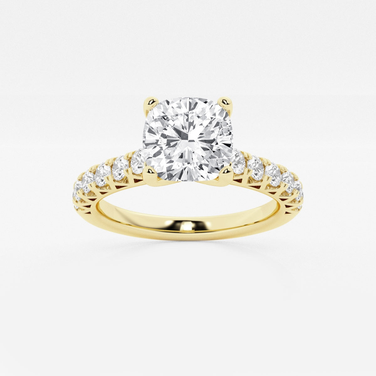 Aria - Crown-Inspired Side Stones Engagement Ring