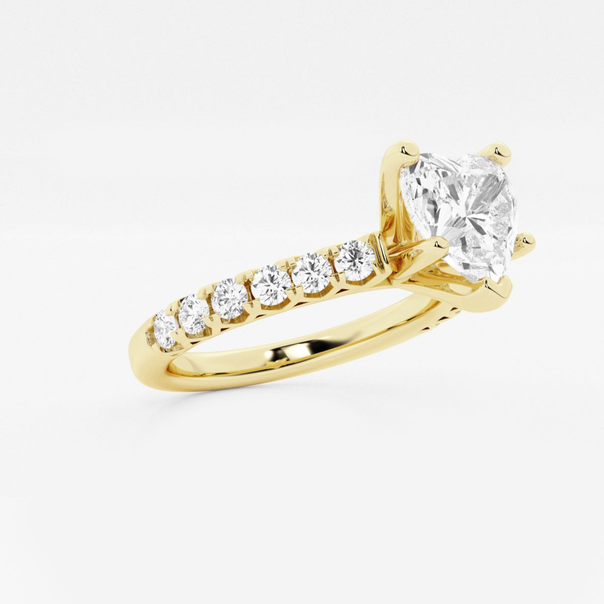 Aria - Crown-Inspired Side Stones Engagement Ring