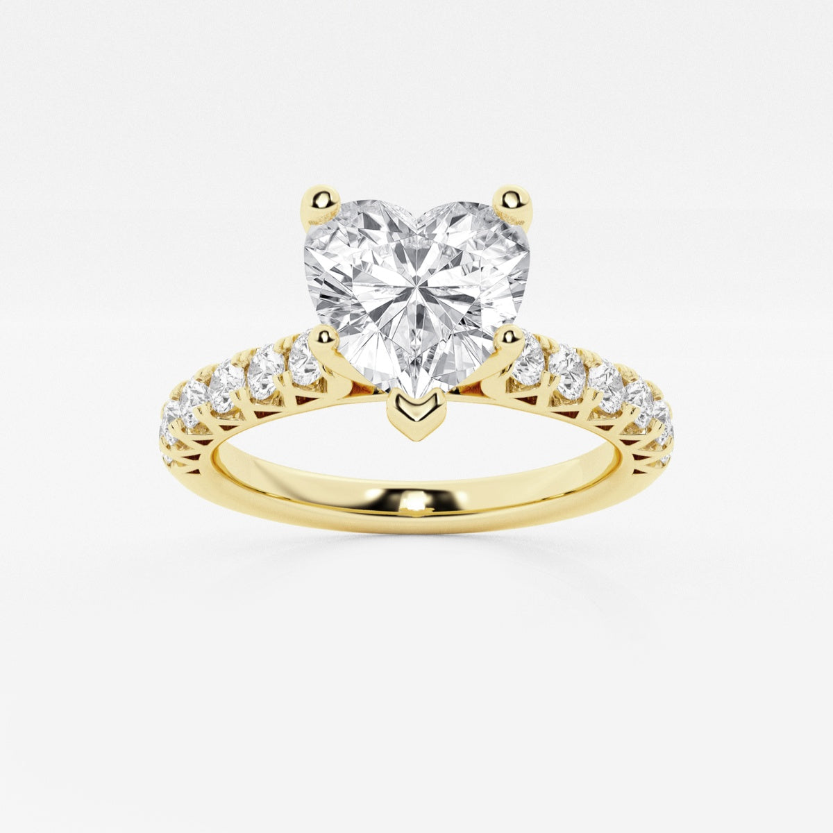 Aria - Crown-Inspired Side Stones Engagement Ring