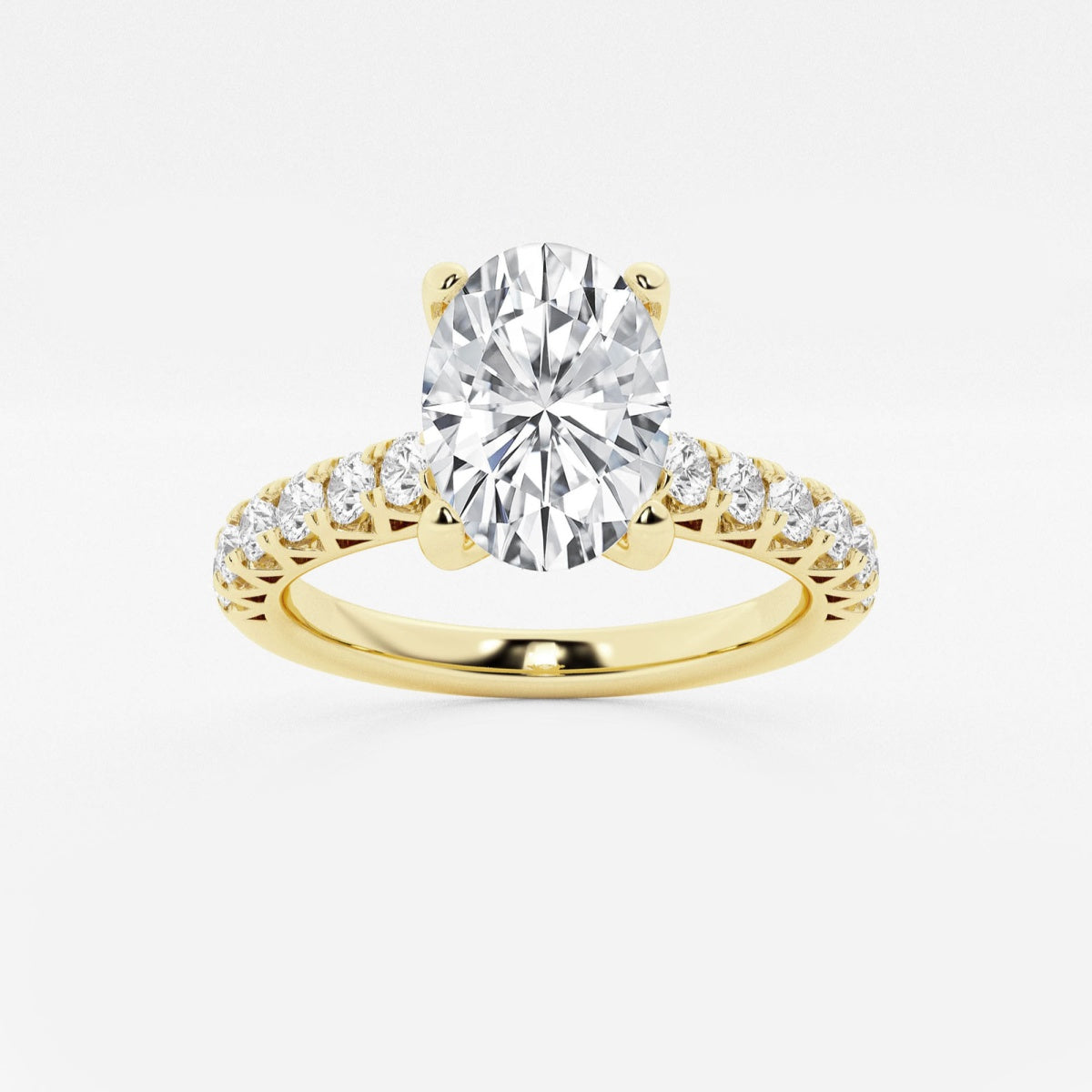 Aria - Crown-Inspired Side Stones Engagement Ring