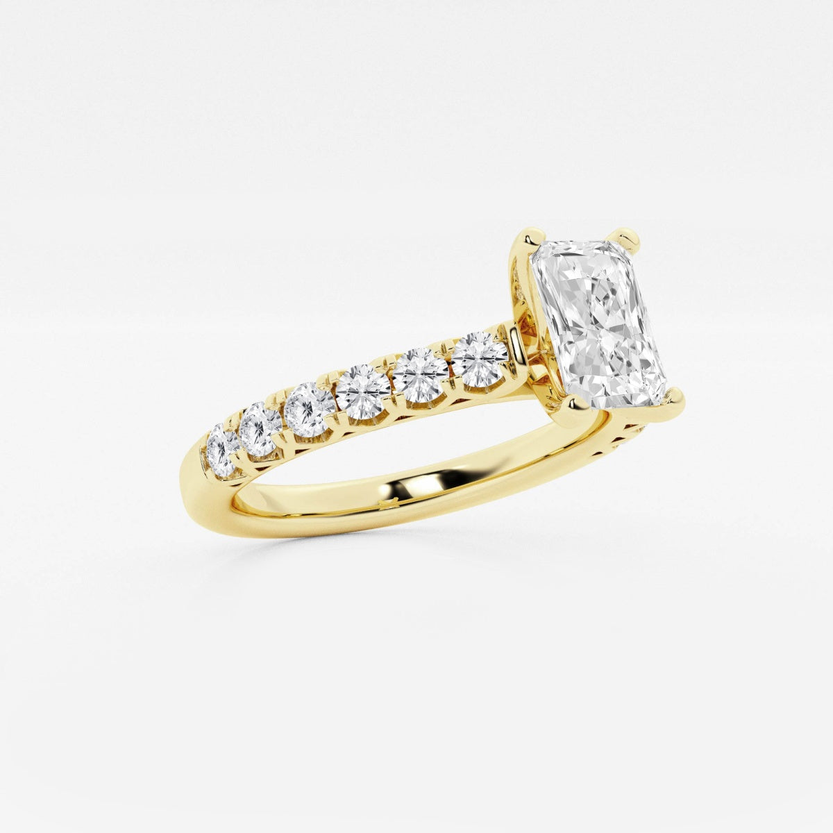 Aria - Crown-Inspired Side Stones Engagement Ring