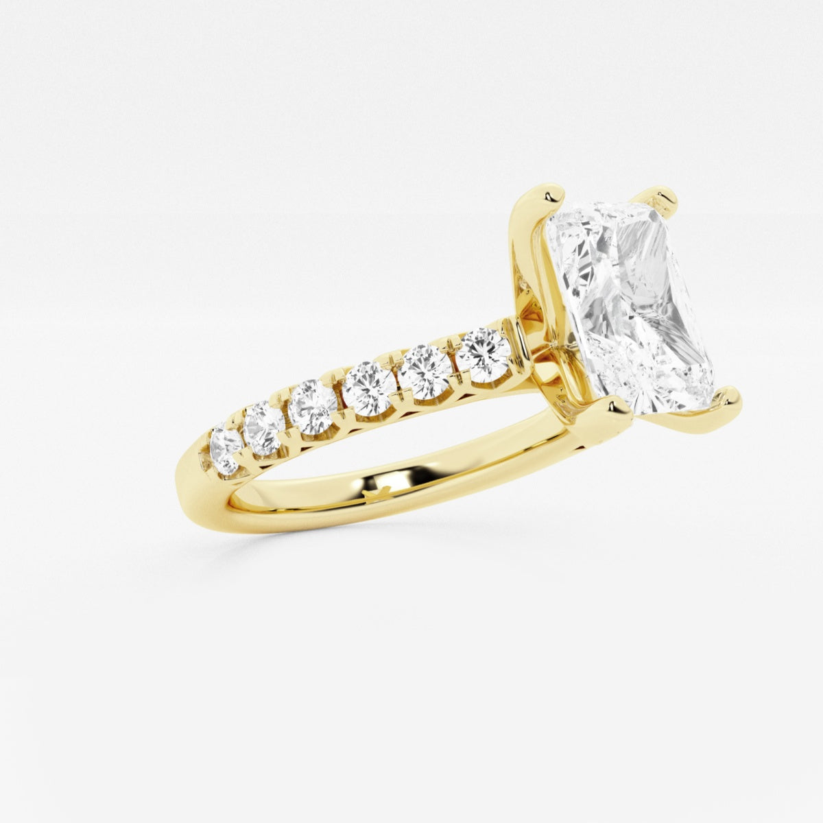 Aria - Crown-Inspired Side Stones Engagement Ring