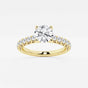 Aria - Crown-Inspired Side Stones Engagement Ring