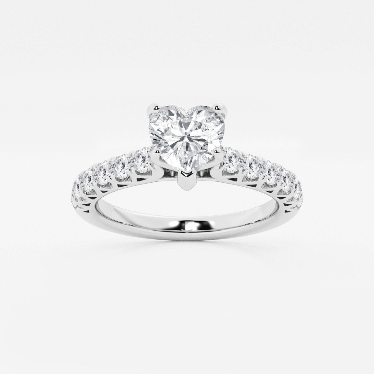 Aria - Crown-Inspired Side Stones Engagement Ring