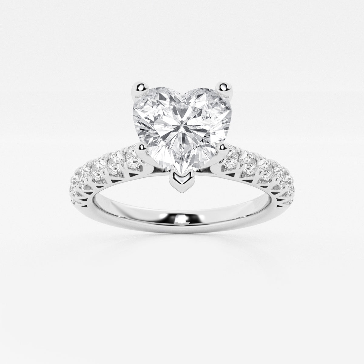 Aria - Crown-Inspired Side Stones Engagement Ring