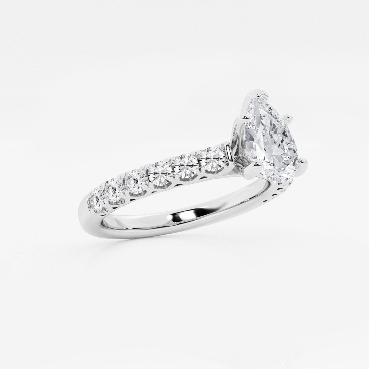 Aria - Crown-Inspired Side Stones Engagement Ring